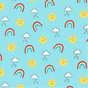 Children's Fabric Rainbows and Suns , Play All Day