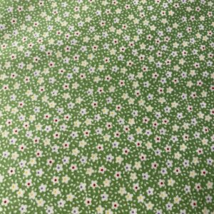 Vintage Miniature Green Floral