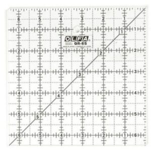 Olfa Frosted Cutting Ruler 6.5 Square