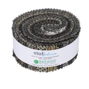 Black/Gold/Silver Strip Roll