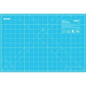 Rotary Cutting Mat, Self Healing, 12inx18in, Aqua