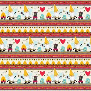 Honey Bee Gnomes Border