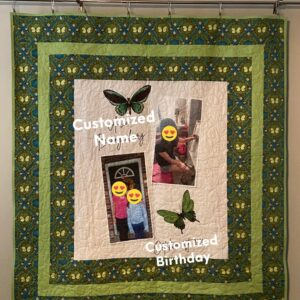 Custom quilt, custom gift, personalized quilt, personalized gift, picture gift, picture quilt