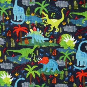 Dinosaur fabric blue dinosaur fabric navy blue childrens fabric navy blue dinosaur fabric