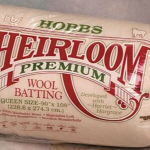 Wool Batting Queen Size Hobbs Heirloom Premium 90"x108"